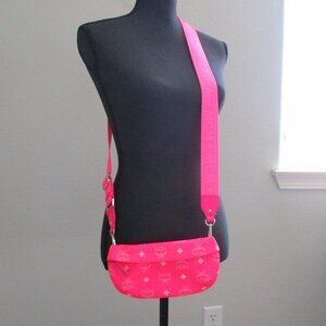 Authentic MCM Pink Mini Crossbody Belt bag Perfect for summer!